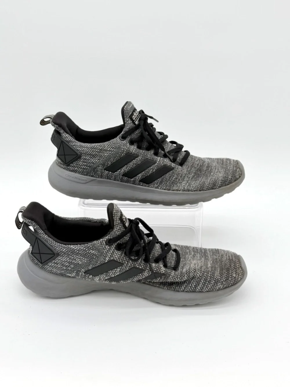 adidas Lite Racer BYD Mens Running Shoes Size 10.5 Gray Black Cloudfoam Sneakers